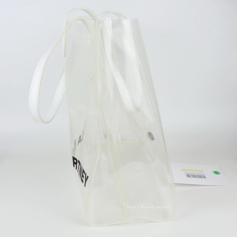NEW STELLA MCCARTNEY Authentic Clear Logo Tote - Picture 6 of 15